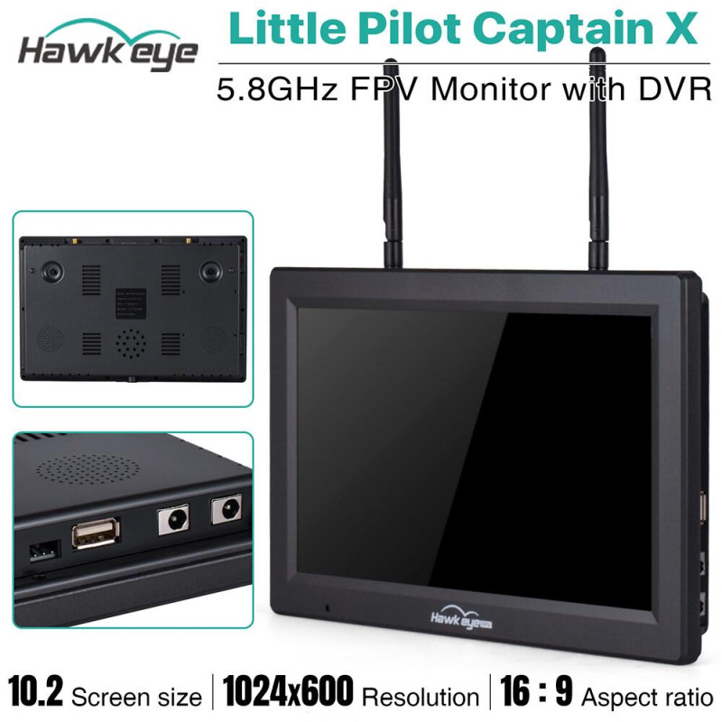 Монітор Hawkeye Captain 10.2" DVR 5.8GHz 104CH L,X,Z Band