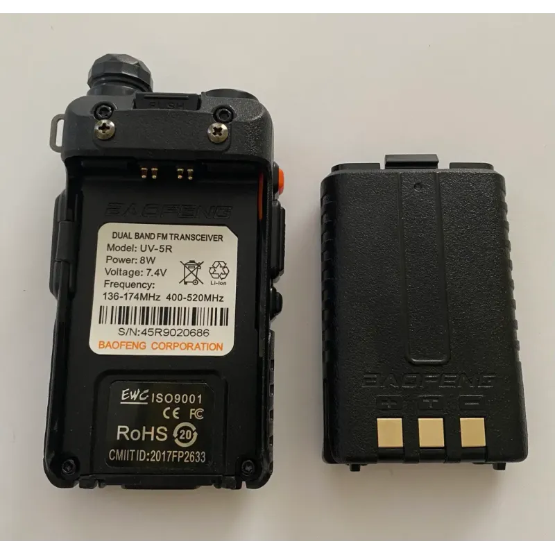 Рація Baofeng (Баофенг) UV-5R портативна, потужністю 8w