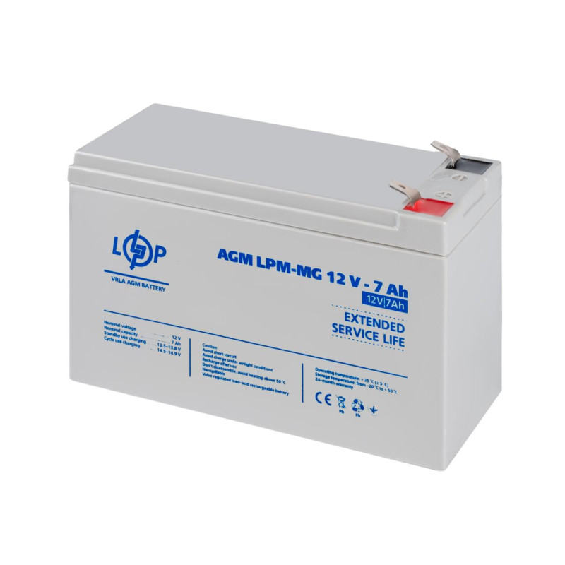 Акумулятор мультигелевий LPM-MG 12V - 7 Ah