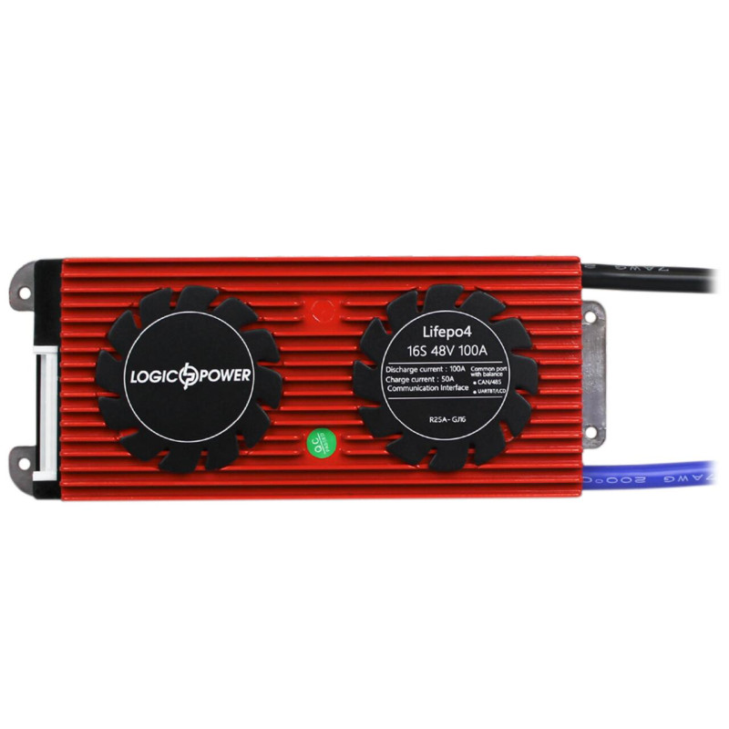 Smart BMS плата LP LiFePO4 48V 16S Dis 100A Ch 50A UART+RS485+CAN