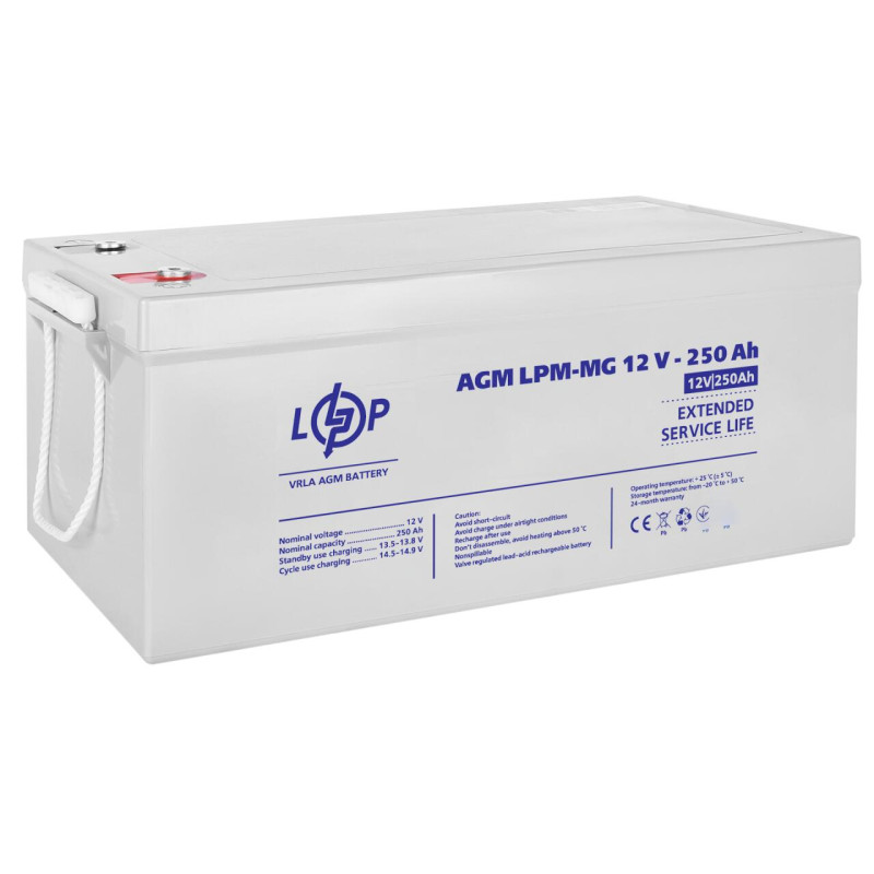 Акумулятор мультигелевий LPM-MG 12V - 250 Ah