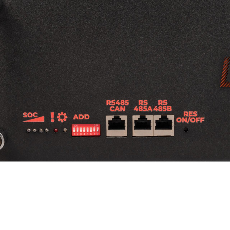 Акумулятор LP LiFePO4 51,2V - 100 Ah (5120Wh) (BMS SP 100A/50А) RM RS485/CAN LCD BL