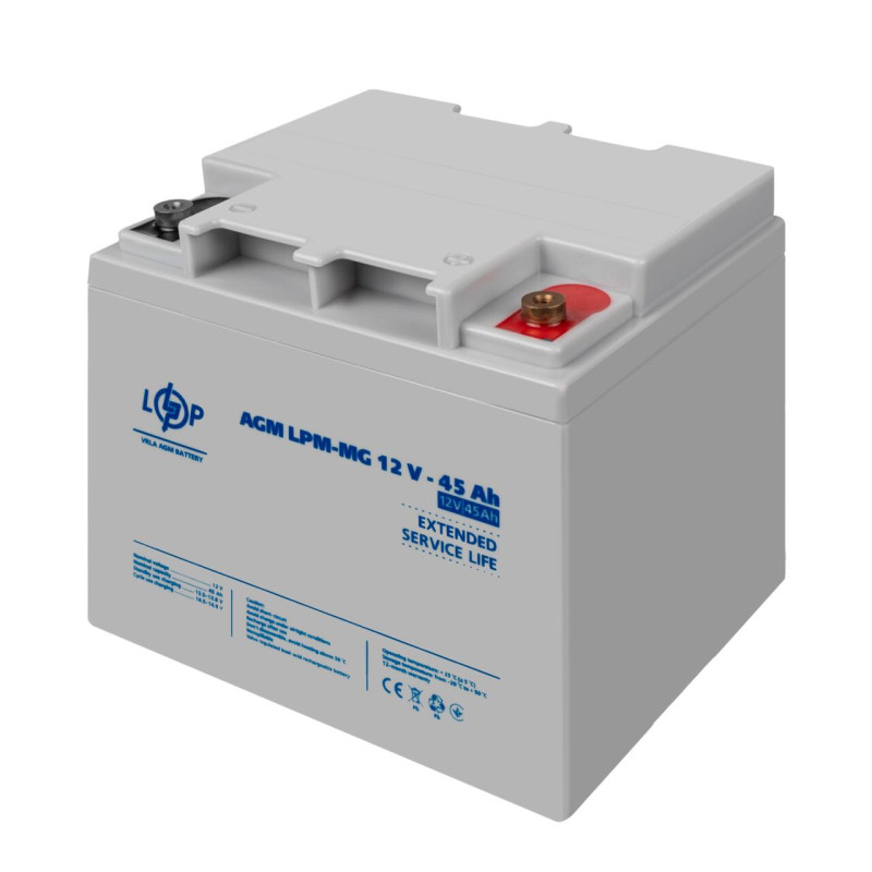 Акумулятор мультигелевий LPM-MG 12V - 45 Ah Уцінка 10.2024