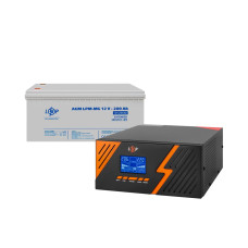 Комплект резервного живлення LP (LogicPower) ДБЖ + мультигелева батарея (UPS B1500 + АКБ MG 2400Wh)