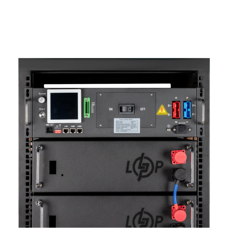 Акумулятор LP LiFePO4 Battery HVM 512V 100Ah (51200 Wh) BMS 125А AB Lrack black