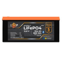 Акумулятор LP LiFePO4 12,8V - 304 Ah (3891Wh) (BMS 200A/150А) пластик Smart BT