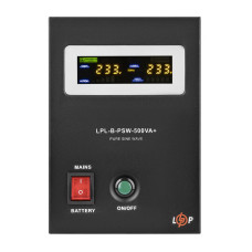 ДБЖ LP LPL-B-PSW-500VA+ (350Вт) 5A/15A з правильною синусоїдою 12V