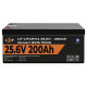 Акумулятор LP LiFePO4 24V (25,6V) - 200 Ah (5120Wh) (Smart BMS 100А) с BT пластик Уцінка