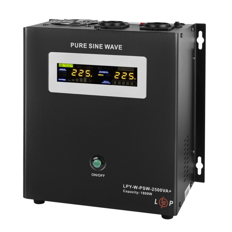 ДБЖ з правильною синусоїдою 24V LPY-W-PSW-2500VA+(1800Вт)10A/20A