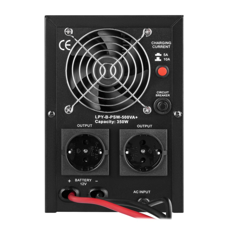 ДБЖ з правильною синусоїдою 12V LPY-B-PSW-500VA+ (350Вт) 5A/10A