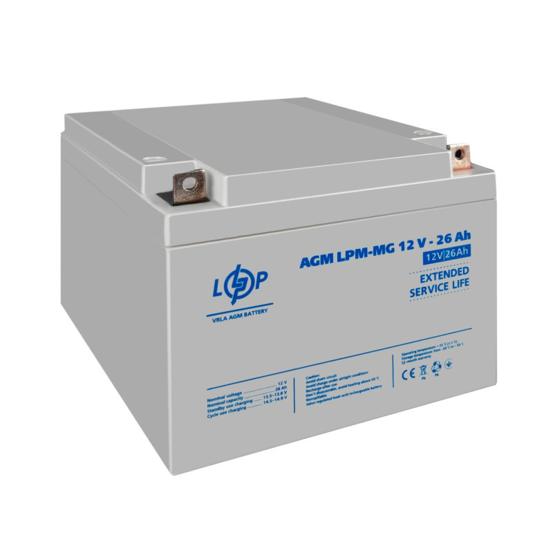 Акумулятор мультигелевий LPM-MG 12V - 26 Ah