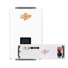 Комплект резервного живлення LogicPower ДБЖ W6000 + літієва (LiFePO4) батарея 5120 Вт/год (37760+37541 100 Ah)