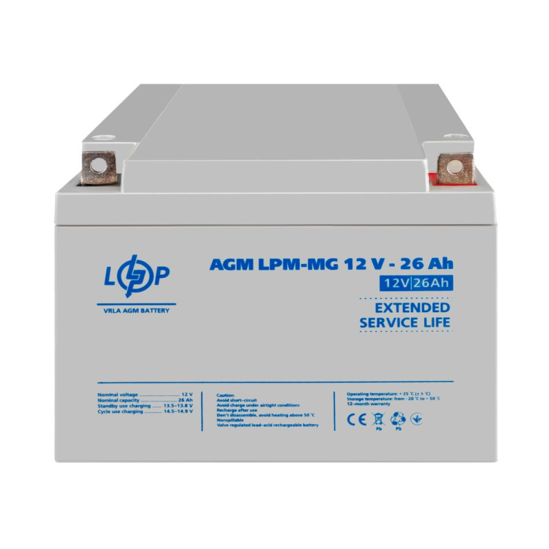 Акумулятор мультигелевий LPM-MG 12V - 26 Ah