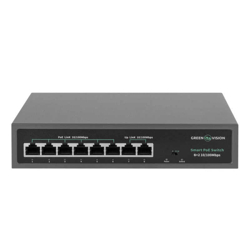 Комутатор мережевий GV-014-D-06+2P POE