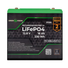 Акумулятор GV LiFePО4 12V (12,8V) - 18 Ah (230Wh)