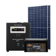 Комплект СЕС 1kW АКБ 1.2kWh (літій)100 Ah Преміум