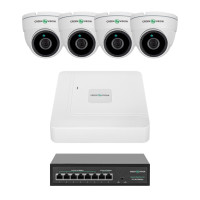 Комплект відеоспостереження на 4 камери GV-IP-K-W98/4 4MP