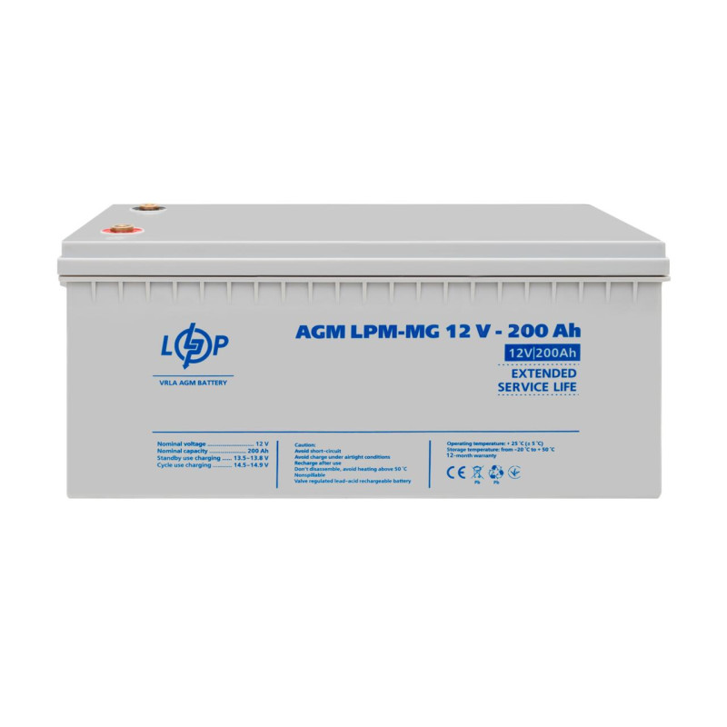 Акумулятор мультигелевий LPM-MG 12V - 200 Ah