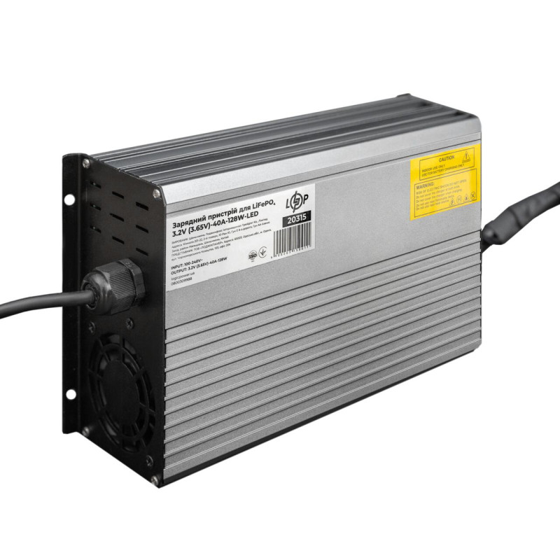 Зарядний пристрій для LiFePO4 комірок 3.2V (3.65V)-40A-128W-LED