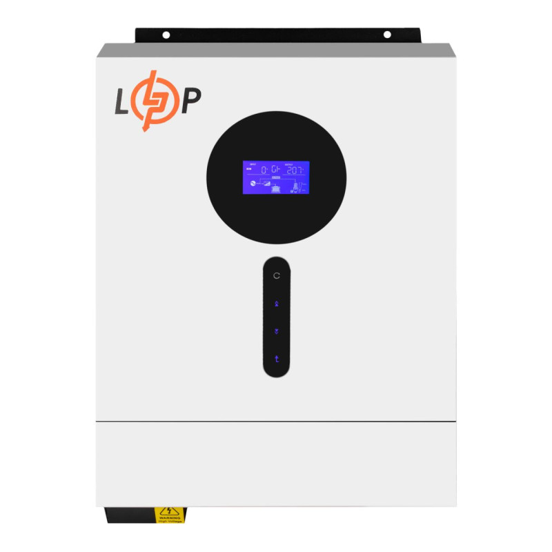 Гібридний сонячний інвертор (ДБЖ) LPW-VM II Elite 6000VA (6000Вт) 48V 120A MPPT 60-450V ON-OFF GRID