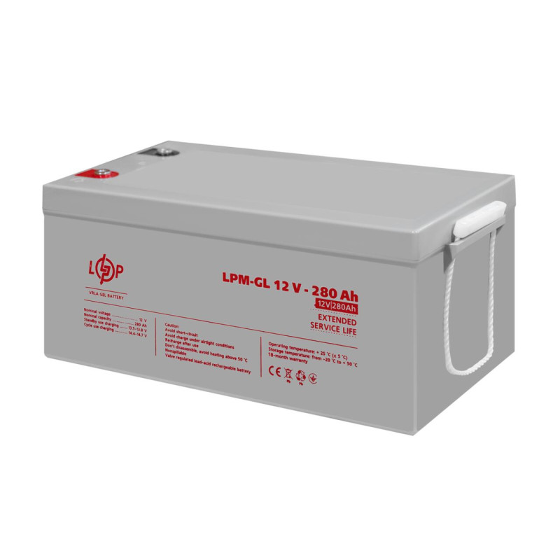Акумулятор гелевий LPM-GL 12V - 280 Ah