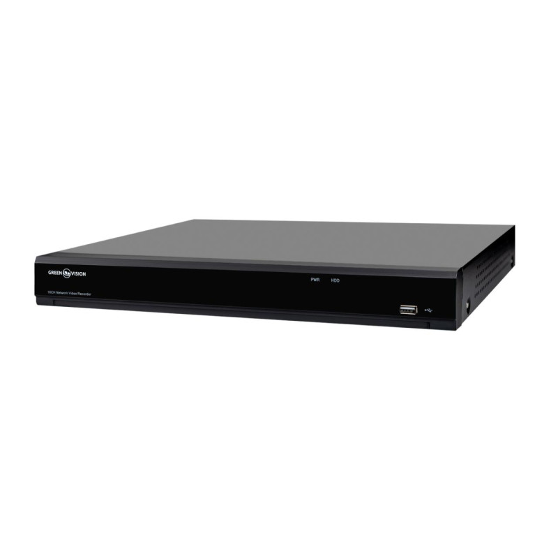 IP відеореєстратор 16-канальний 12MP NVR GreenVision GV-N-I017/16 12MP 12MP (V2)