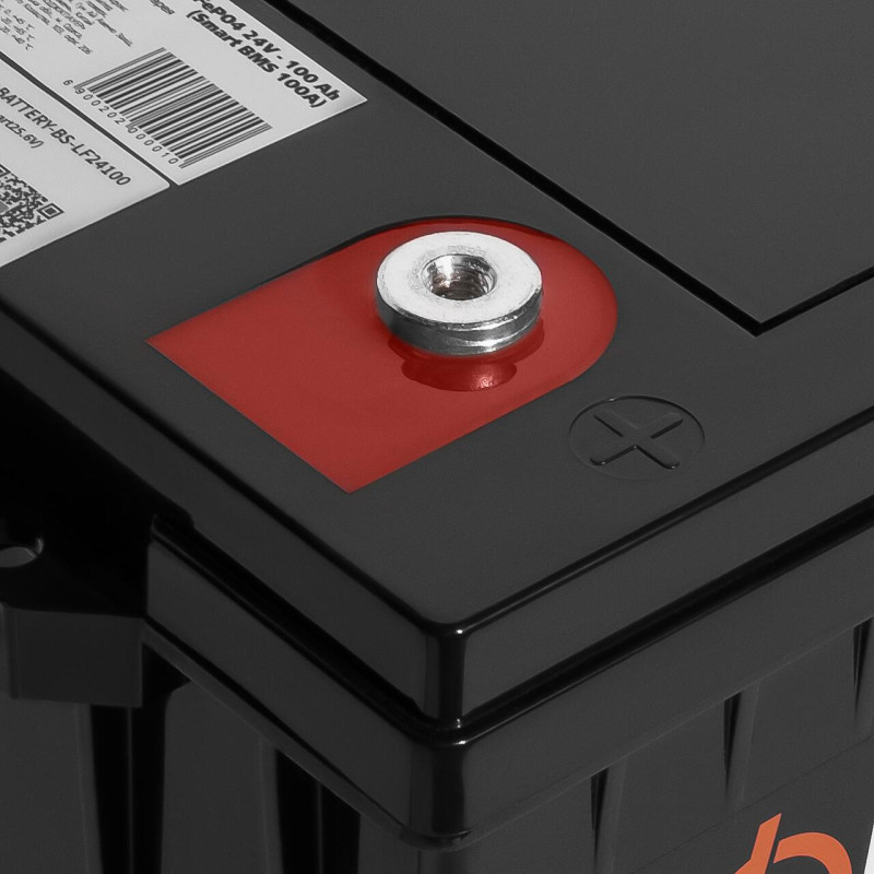 Акумулятор LP LiFePO4 24V (25,6V) - 100 Ah (2560Wh) (Smart BMS 100А) с BT пластик Уцінка