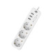 Мережевий фільтр PREMIUM LP-X3 USB 4 м White (2200 Вт)