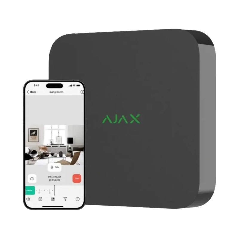 Мережевий відеореєстратор Ajax NVR (8ch) (8EU) на 8 каналів чорний
