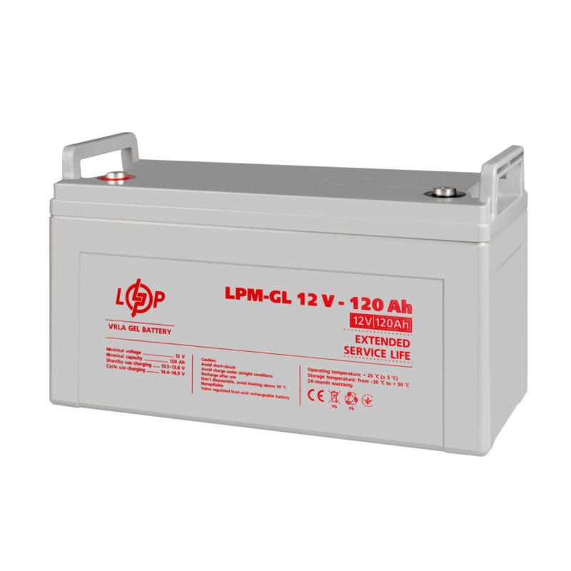 Акумулятор гелевий LPM-GL 12V - 120 Ah