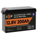 Акумулятор LP LiFePO4 12V (12,8V) - 200 Ah (2560Wh) (Smart BMS 150А) з BT пластик