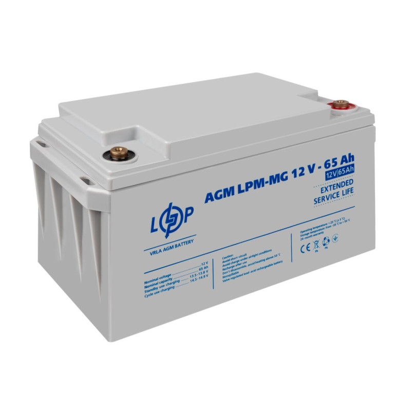Акумулятор мультигелевий LPM-MG 12V - 65 Ah