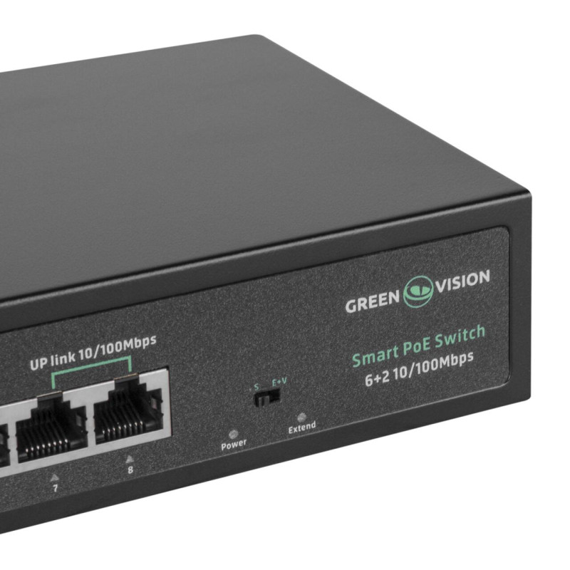Комутатор мережевий POE GV-015-D-06+2P