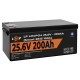 Акумулятор LP LiFePO4 24V (25,6V) - 200 Ah (5120Wh) (Smart BMS 100А) с BT пластик Уцінка