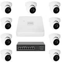 Комплект відеоспостереження на 9 камер GV-IP-K-W77/09 5MP