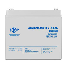 Акумулятор мультигелевий LPM-MG 12V - 33 Ah Уцінка 04.2025