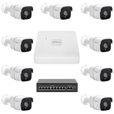 Комплект відеоспостереження на 9 камер GV-IP-K-W78/09 5MP