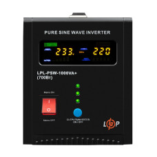 ДБЖ LP LPL-PSW-1000VA+ (700Вт) 10A/30A з правильною синусоїдою 12V