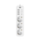 Мережевий фільтр PREMIUM LP-X3 USB 2 м White (2200 Вт)