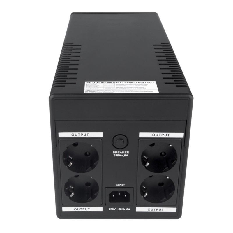 Лінійно-інтерактивне ДБЖ LPM-1100VA-P (770Вт)