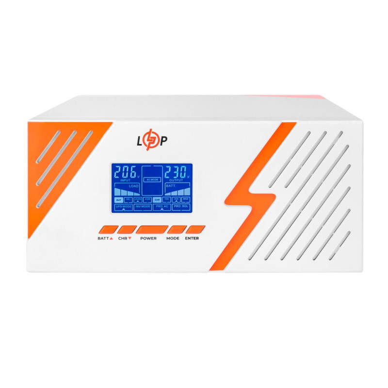 ДБЖ з правильною синусоїдою 12V LPM-PSW-1500VA (1050Вт) White