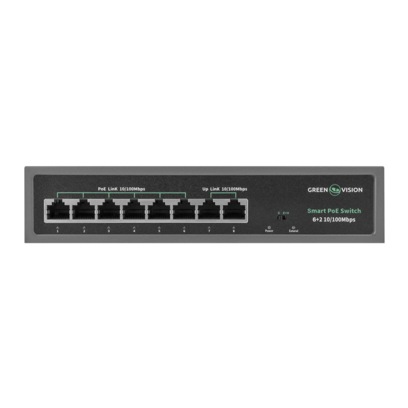 Комутатор мережевий GV-014-D-06+2P POE