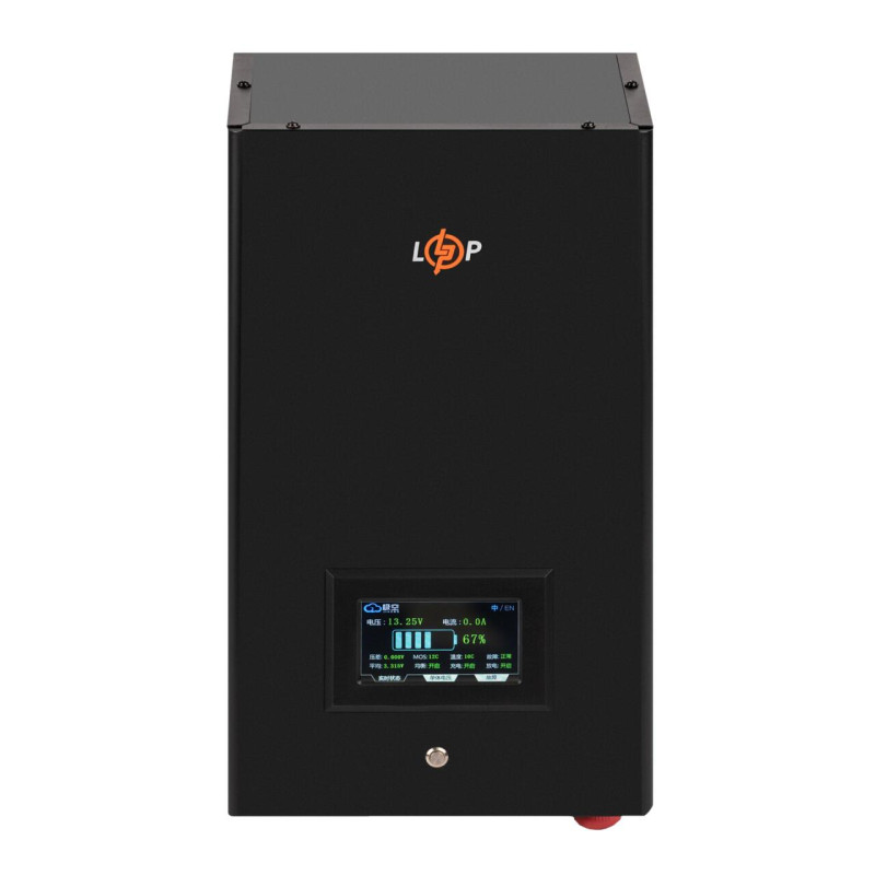 Акумулятор LP LiFePO4 12,8V - 280 Ah (3584Wh) (BMS 200A/200А) метал LCD Smart BT
