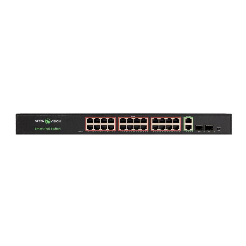 Комутатор мережевий POE GV-023-D-24G+2PG+2SFP