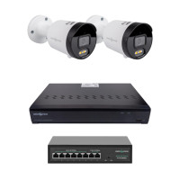 Комплект відеоспостереження на 2 камери GV-IP-K-W102/2 4MP (Ultra AI)