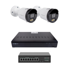 Комплект відеоспостереження на 2 камери GV-IP-K-W102/2 4MP (Ultra AI)