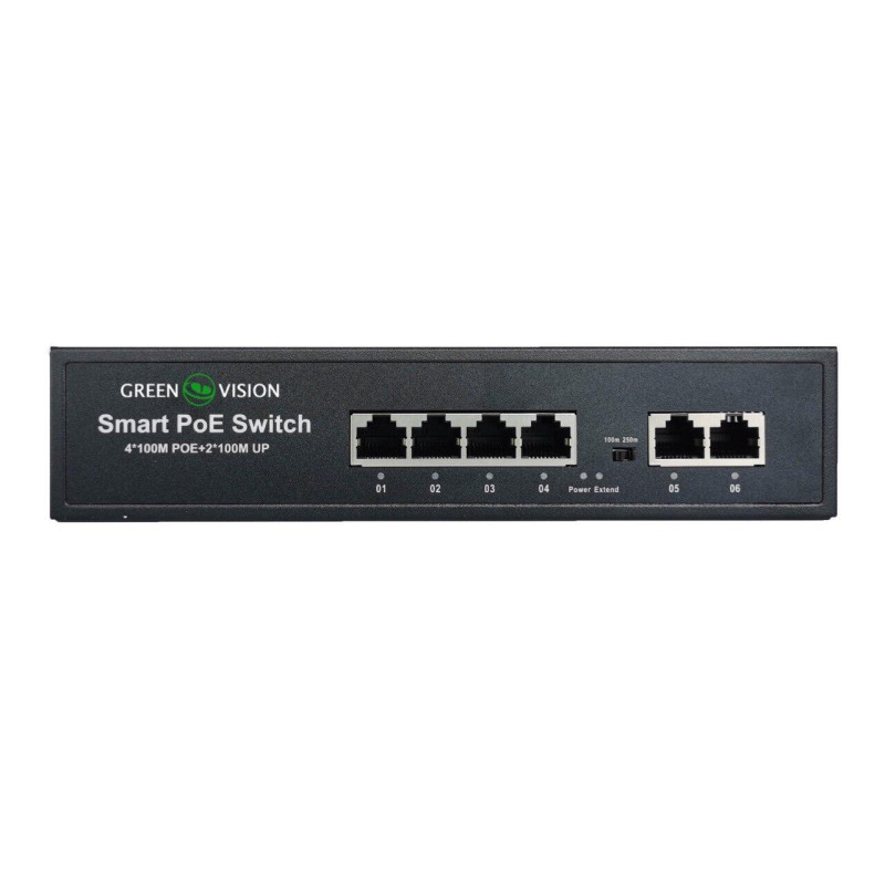 Комутатор мережевий POE GV-006-D-04+2P