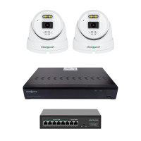 Комплект відеоспостереження на 2 камери GV-IP-K-W101/2 5MP (Ultra AI)
