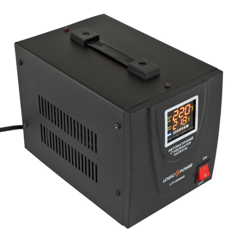 Стабілізатор напруги LPT-2500RD BLACK (1750W)
