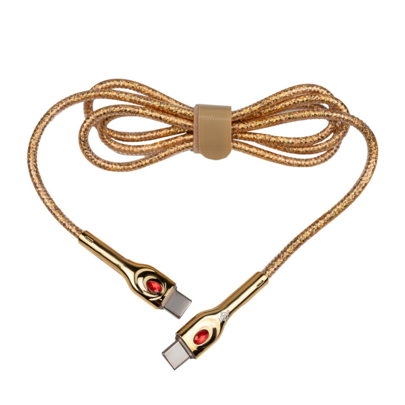 Кабель (шнур) LP USB Type-C на USB Type-C 5А 65Вт зі швидкою зарядкою (QC) 1м C651MС